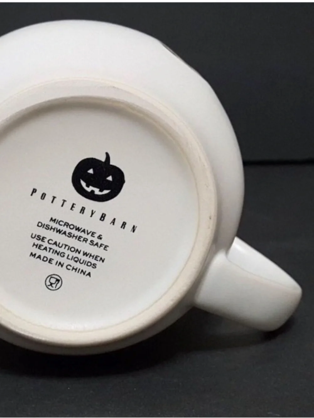 Pottery Barn Ghost Boo Mug Cup Modern Matte Stoneware Minimalist Gus Coffee Set